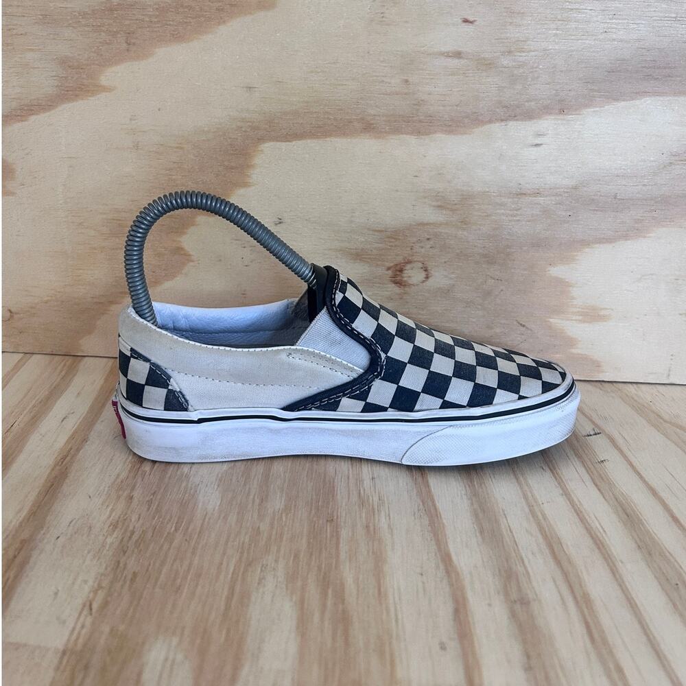 VANS - Classic Slip-On Checkeredboard - Sneakers - White/Black - Women's - 5.5 - Picture 5 of 9